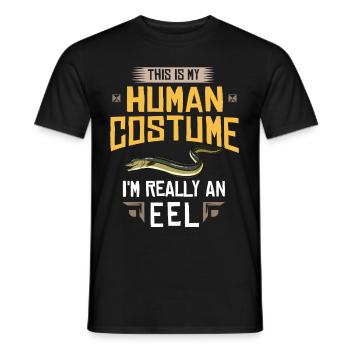 Anguille électrique Poissons Zitteraale Murènes Serpent - T-shirt homme - noir - Devant - AI Model Male 178 light (178cm)