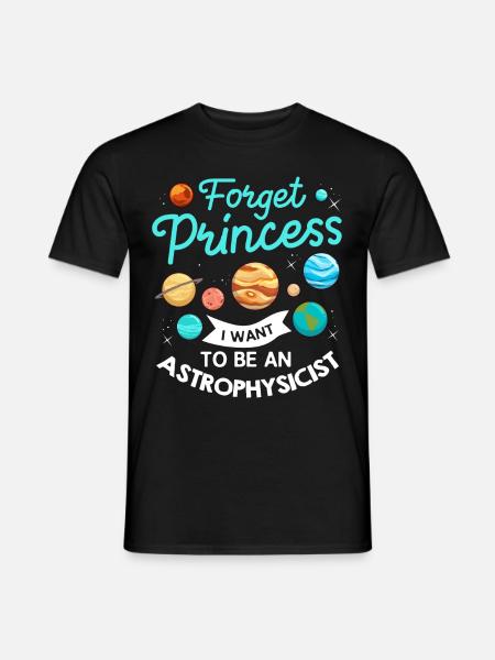 Astrophysiker Astrophysik Astronomie Teleskop - Männer T-Shirt - Schwarz