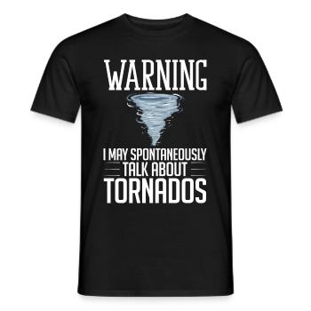 Tornado Wirbelsturm Meteorologe Hurrikan - Männer T-Shirt - Schwarz - Vorne - AI Model Male 178 light (178cm)