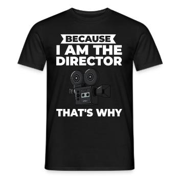 Film Director Filmmakers Film Camera Film - Men's T-Shirt - black - Front - AI Model Male 178 light (178cm)