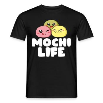 Mochi Indonesian Rice Cake Balls - Men's T-Shirt - black - Front - AI Model Male 178 light (178cm)