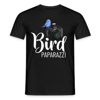 Bird Photography Lens Camera Photographer - Men's T-Shirt - black - Front - AI Model Male 178 light (178cm)