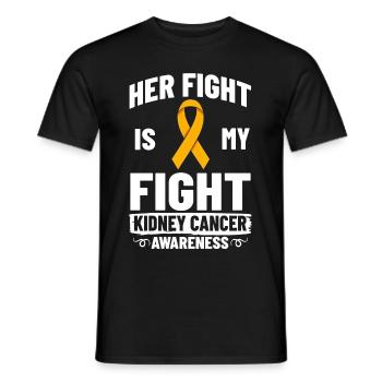 Nierenkrebs Orange Ribbon Awareness Krebs Chemo - Männer T-Shirt - Schwarz - Vorne - AI Model Male 178 light (178cm)