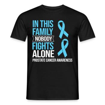 Prostate Cancer Prostate Cancer Chemo - Men's T-Shirt - black - Front - AI Model Male 178 light (178cm)