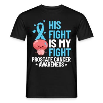 Prostate Cancer Prostate Cancer Chemo - Men's T-Shirt - black - Front - AI Model Male 178 light (178cm)