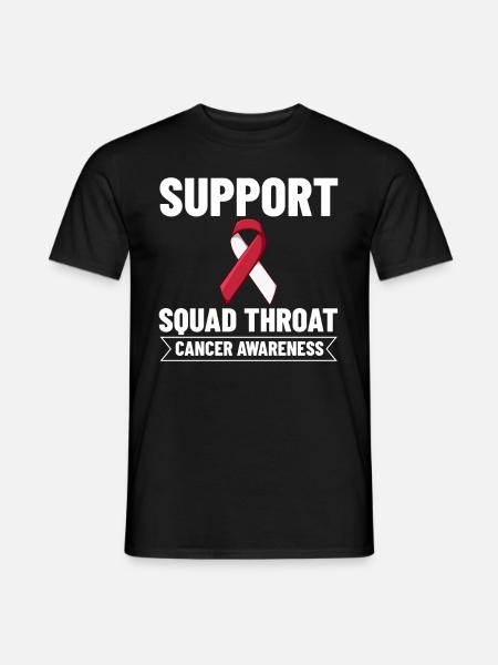 Head Neck Carcinoma Cancer Ribbon Chemo - Men's T-Shirt - black