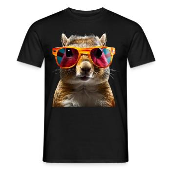 Lunettes de soleil Squirrel - T-shirt homme - noir - Devant - AI Model Male 178 light (178cm)