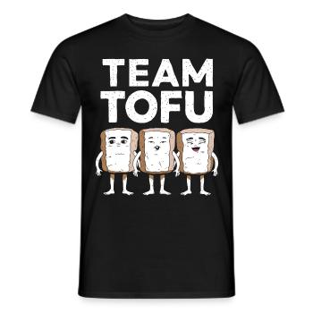 Tofu Lustiges - Männer T-Shirt - Schwarz - Vorne - AI Model Male 178 light (178cm)