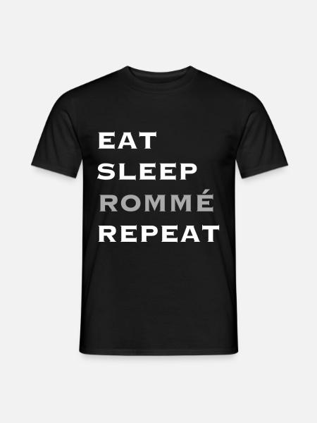 Rommè Rommee Geschenk doppelkopf Rummikub Rummy - Männer T-Shirt - Schwarz
