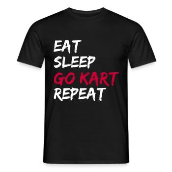 Go Kart Karting Course Go Kards cadeau GoKart de course - T-shirt homme - noir - Devant - AI Model Male 178 light (178cm)