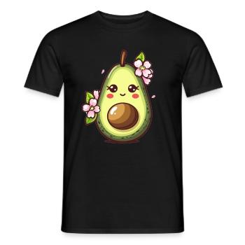 Aesthetic Avocado Fruit - Men's T-Shirt - black - Front - AI Model Male 178 light (178cm)