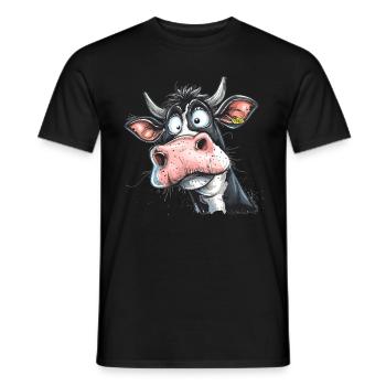 Drôle de vache - T-shirt homme - noir - Devant - AI Model Male 178 light (178cm)
