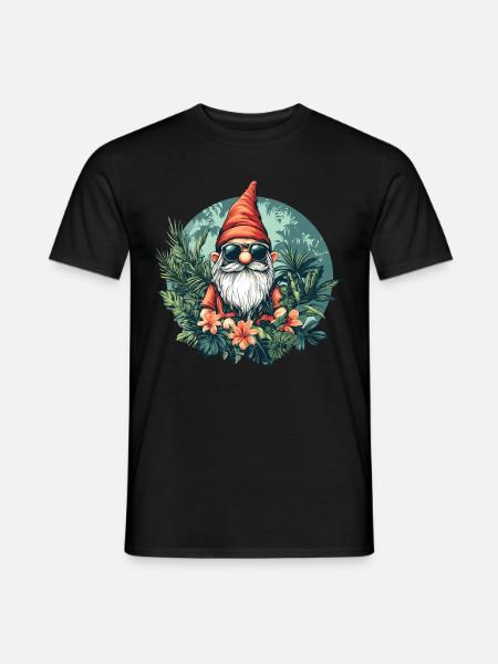 Cool Garten Zwerg - Männer T-Shirt - Schwarz
