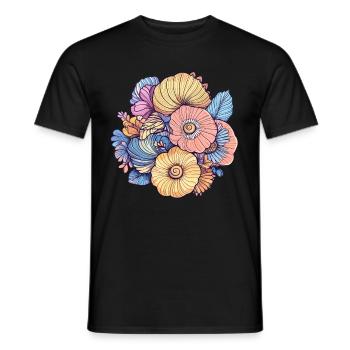 Buntes Blumenarrangement - Männer T-Shirt - Schwarz - Vorne - AI Model Male 178 light (178cm)