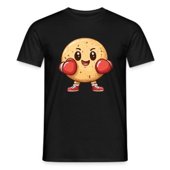 Cookie de combat - T-shirt homme - noir - Devant - AI Model Male 178 light (178cm)
