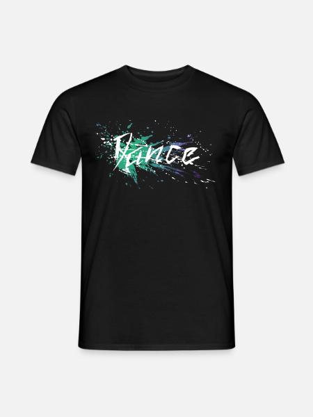 Dance Colorsplash - Männer T-Shirt - Schwarz