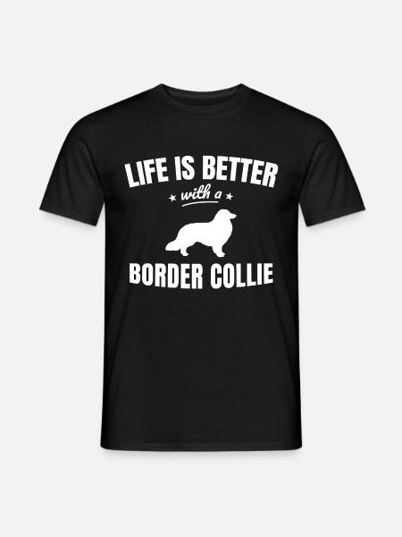 Border Collie - Männer T-Shirt - Schwarz