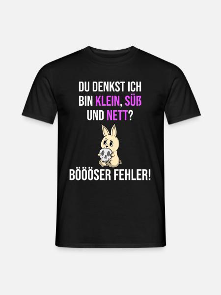 Böser Fehler Spruch Klein Süß Nett Geschenk Geek - Männer T-Shirt - Schwarz