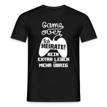 Bachelor Party Gamer Zocker - Jeu de JGA - T-shirt homme - noir - Devant - AI Model Male 178 light (178cm)