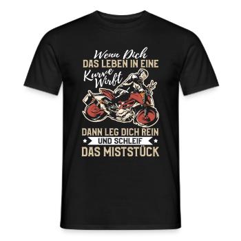 Funny Motorcycle Bike Gift Say Sarcastic - Men's T-Shirt - black - Front - AI Model Male 178 light (178cm)