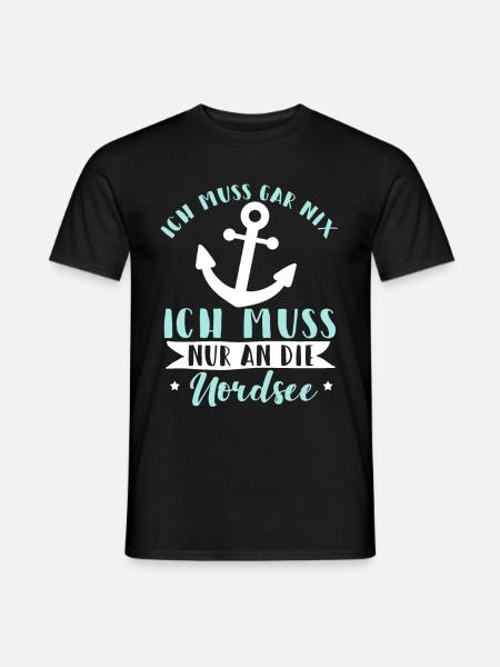 Küstenkind Norddeutschland Ostsee Nordsee Geschenk - Männer T-Shirt - Schwarz
