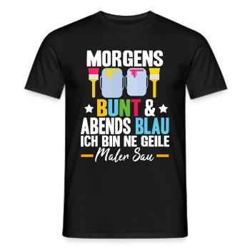 Lustig Maler Lackierer Spruch Beruf Geek Geschenke - Männer T-Shirt - Schwarz - Vorne - AI Model Male 178 light (178cm)