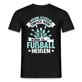 Lustig Bowling Bowlingspieler Kegeln Geschenk - Männer T-Shirt - Schwarz - Vorne - AI Model Male 178 light (178cm)
