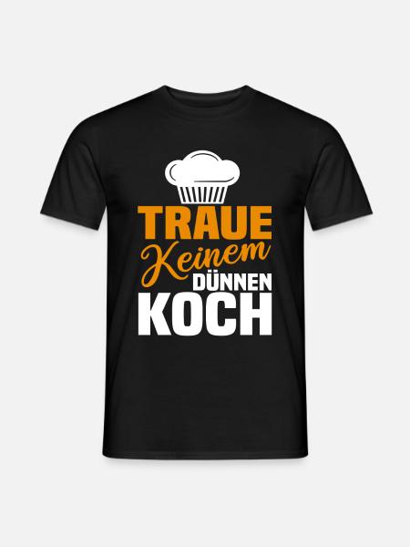 Koch Chefkoch Küchenchef Lustig Spruch Geschenk - Männer T-Shirt - Schwarz