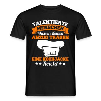 Lustig Koch Chefkoch Küchenchef Spruch Geschenk - Männer T-Shirt - Schwarz - Vorne - AI Model Male 178 light (178cm)
