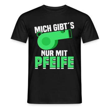Lustig Schiedsrichter Schiri Fußball Geschenk - Männer T-Shirt - Schwarz - Vorne - AI Model Male 178 light (178cm)