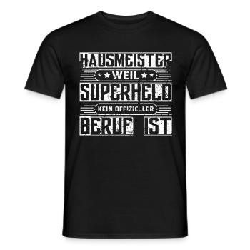 Lustig Hausmeister Facility Manager Job Geschenk - Männer T-Shirt - Schwarz - Vorne - AI Model Male 178 light (178cm)
