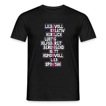 Lustiges Erzieherin Kinder Kindergarten Geschenk - Männer T-Shirt - Schwarz - Vorne - AI Model Male 178 light (178cm)