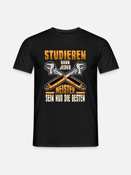 Lustig Kfz Meister Spruch Mechatroniker Geschenk - Männer T-Shirt - Schwarz