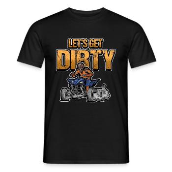 Funny Quad Sayings Biker Motorcycle ATV Gift - Men's T-Shirt - black - Front - AI Model Male 178 light (178cm)