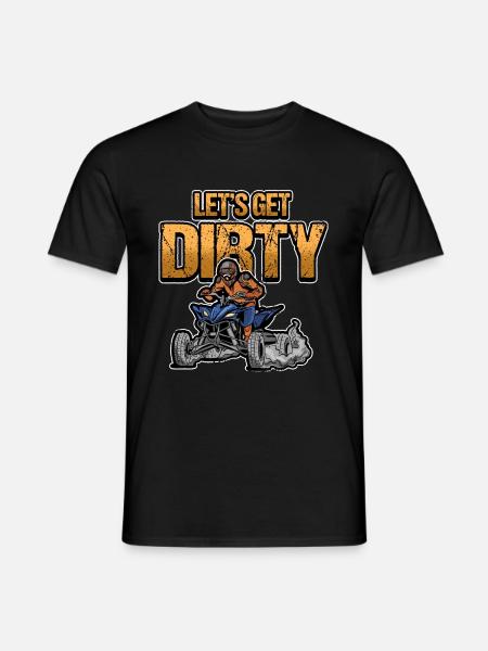 Funny Quad Sayings Biker Motorcycle ATV Gift - Men's T-Shirt - black