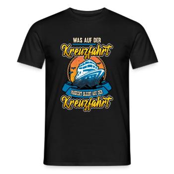 Lustige Kreuzfahrt Urlaub Meer Sprüche Geschenk - Männer T-Shirt - Schwarz - Vorne - AI Model Male 178 light (178cm)