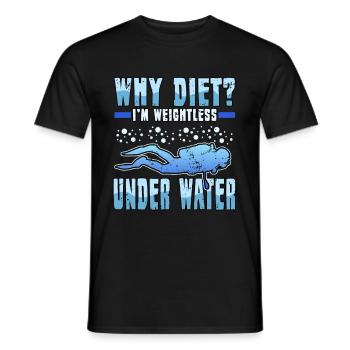 Lustig Tauchen Scuba Diving Taucher Geschenk Geek - Männer T-Shirt - Schwarz - Vorne - AI Model Male 178 light (178cm)