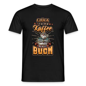 Lustig Lesen Buch Bücher Bücherei Spruch Geschenk - Männer T-Shirt - Schwarz - Vorne - AI Model Male 178 light (178cm)