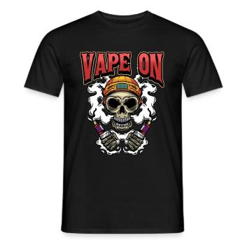 Vape Dampfen Dampfer Vaping Spruch Geschenk - Männer T-Shirt - Schwarz - Vorne - AI Model Male 178 light (178cm)