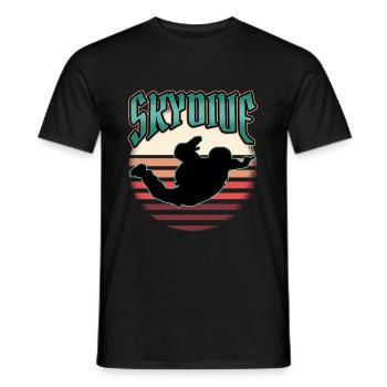 Cadeau drôle de parachute de parapente - T-shirt homme - noir - Devant - AI Model Male 178 light (178cm)