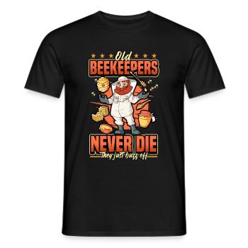 Apiculteur apiculture abeilles nid d'abeille disant cadeau - T-shirt homme - noir - Devant - AI Model Male 178 light (178cm)