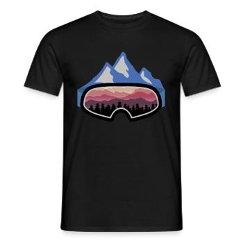 Ski Snowboard Apres Ski Spruch Vintage Geschenk - Männer T-Shirt - Schwarz - Vorne - AI Model Male 178 light (178cm)