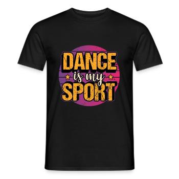 Danseur de danse hip hop breakdance disant cadeau - T-shirt homme - noir - Devant - AI Model Male 178 light (178cm)