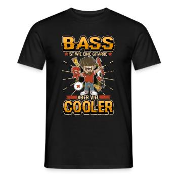 Bass Gitarre Instrument Rock Spruch Geschenk - Männer T-Shirt - Schwarz - Vorne - AI Model Male 178 light (178cm)