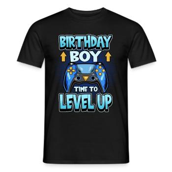 Anniversaire de joueur disant cadeau de jeu - T-shirt homme - noir - Devant - AI Model Male 178 light (178cm)
