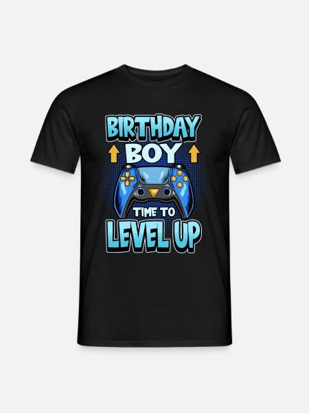Gamer fødselsdag fødselsdag siger gaming gave - Mænd T-shirt - sort