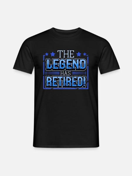 Rente Rentner Rentnerin Lustig Ruhestand Geschenk - Mænd T-shirt - sort