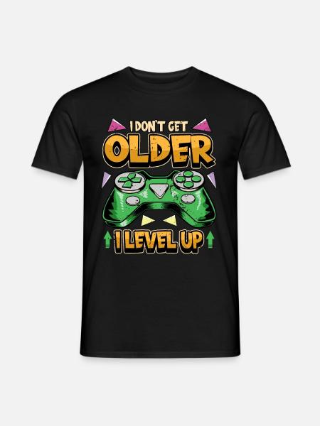 Gamer PC Videogames Controller Saying Gift - Men's T-Shirt - black