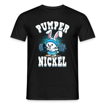 Fitness bodybuilding pumpernickel gift - Men's T-Shirt - black - Front - AI Model Male 178 light (178cm)