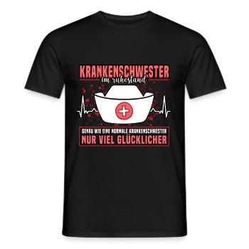 Krankenschwester Rente Ruhestand Lustig Geschenk - Männer T-Shirt - Schwarz - Vorne - AI Model Male 178 light (178cm)